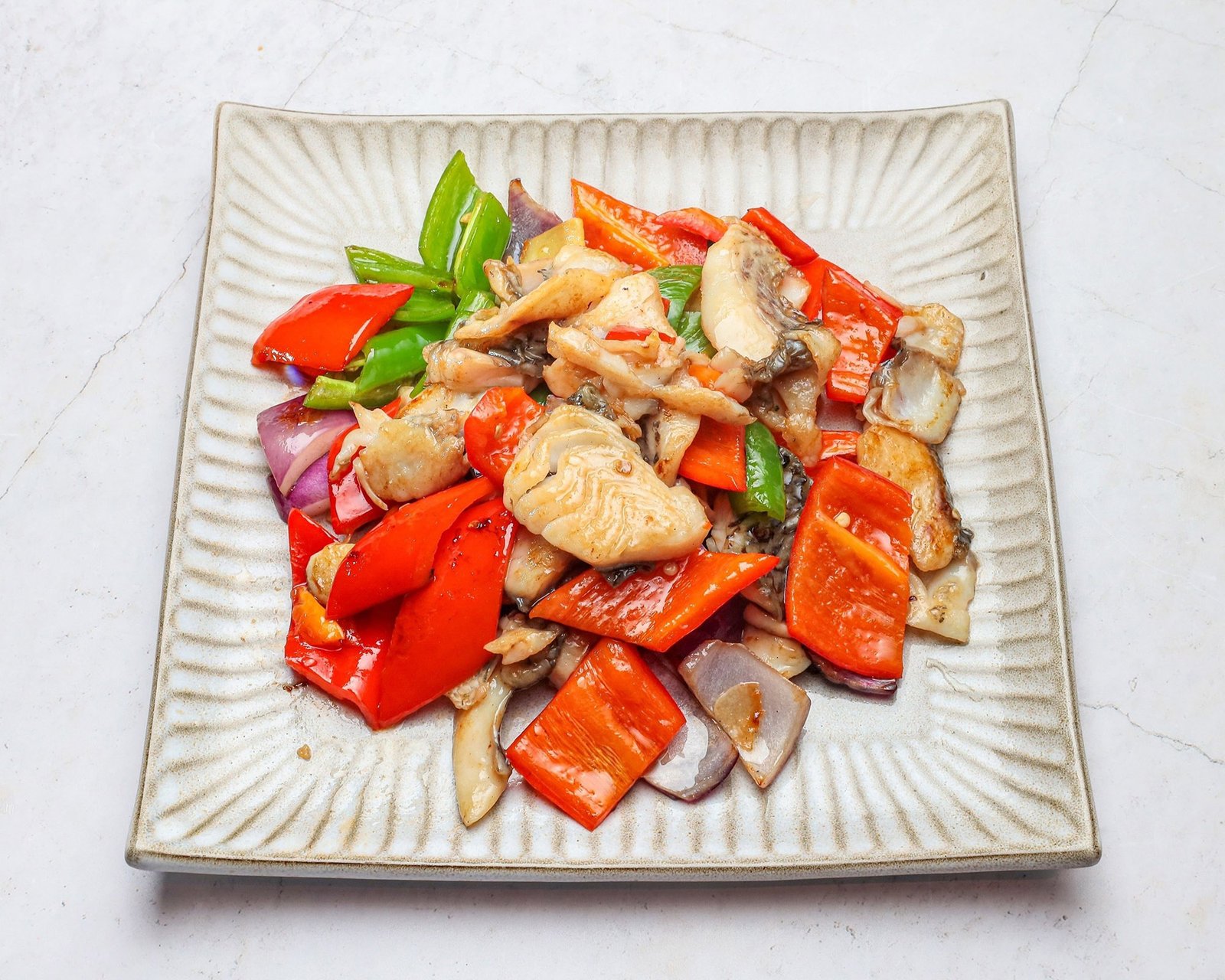 Fish Stir Fried in Fresh Chillies